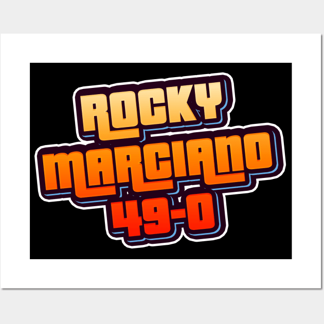 Rocky Marciano 49-0 Wall Art by PrimalWarfare